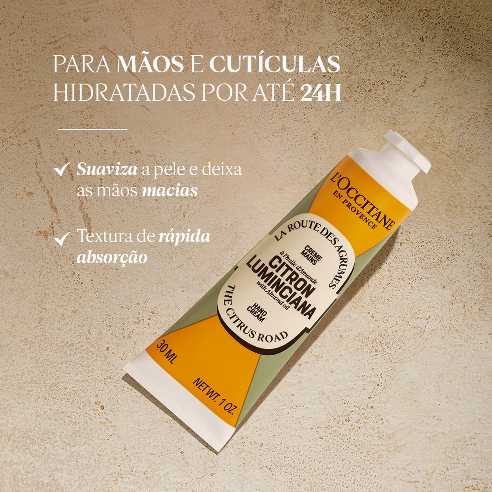 Creme de Mãos Amêndoa Citron Luminciana 30ml, , large image number 1